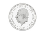 6530 # Niue 2 $ 2024  Prata 999 proof - Aniversário 100 anos "Sociedade Numismática Brasileira" Apenas350 pçs