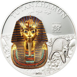 5895 # ILHAS COOK  $1 2012 Prooflike Ø39mm Série História do Egito TUTANKAMON 