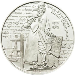 6022 *RARA* ILHAS COOK $5 2011 Prata Proof Ø39mm Ivan Fedorov  Tiragem: 1510 pçs!