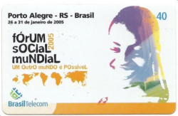 CT0020 Cartão Brasil Telecom - Forum Social Mundial 2005 - 01/2005