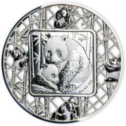 6510 # Ilhas Salomão 5 $ 2021 prata 999  62,20 gramas  Ø 60 mm Comemorativa Panda 