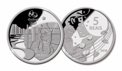 6437# SET de 4 moedas 2016 prata proof JOGOS OLÍMPICOS RIO 2016
