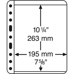 VARIO 1C - Folhas extras sistema VARIO (formato 216x280 mm.) Pacote com 5 Unidades