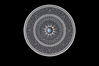 6511 Fiji 10 $ 2021 Prata 999 Ø50mm  93gr Antique Finish - MANDALA Turca  ART Vll -   500 Exemplares