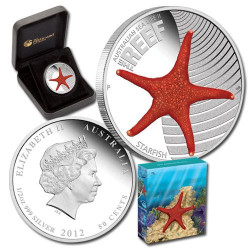 5771 # AUSTRALIA 50 Cents 2011 Prata Proof Ø37mm 2º Série Vida Marinha: Estrela do mar