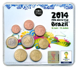 6247 França 3,88 Euros 2014 MiniSet BU Copa do Mundo 2014 Brasil