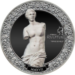 6449 Palau 10$ 2017 prata 2oz Esculturas Eternas - Venus de Milo