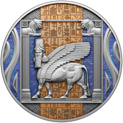 6527 # Camarões 2000 francos  2023 Prata 999 Ø50mm 2 OZ  62,2 g # Civilização SUMERIANA" Rara só 300 exemplares no mundo 